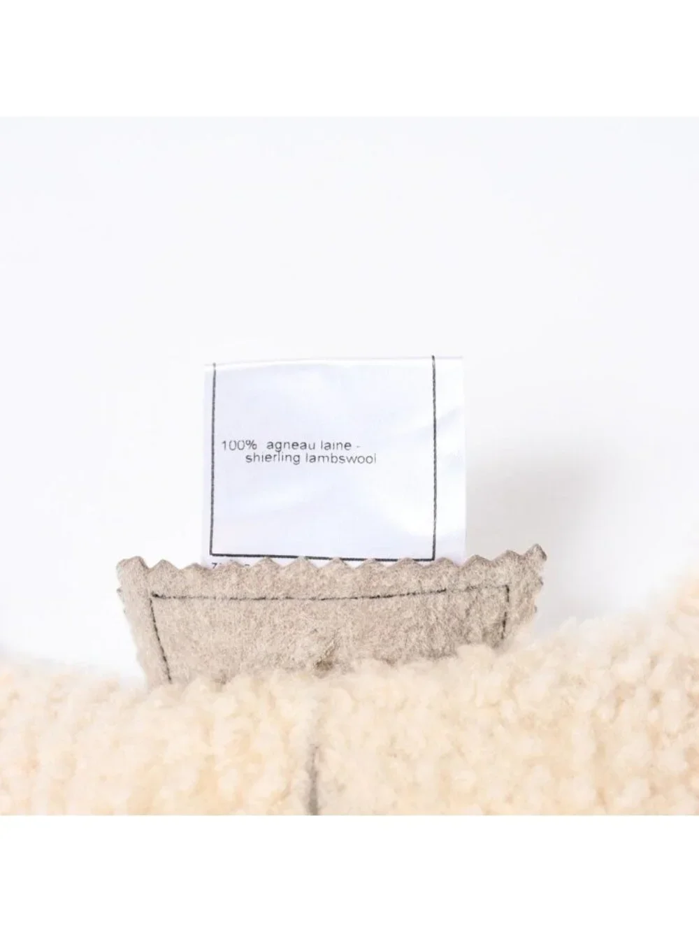 Chanel Shearling Vest CC Logo Wool Brown Beige Archive 4 34